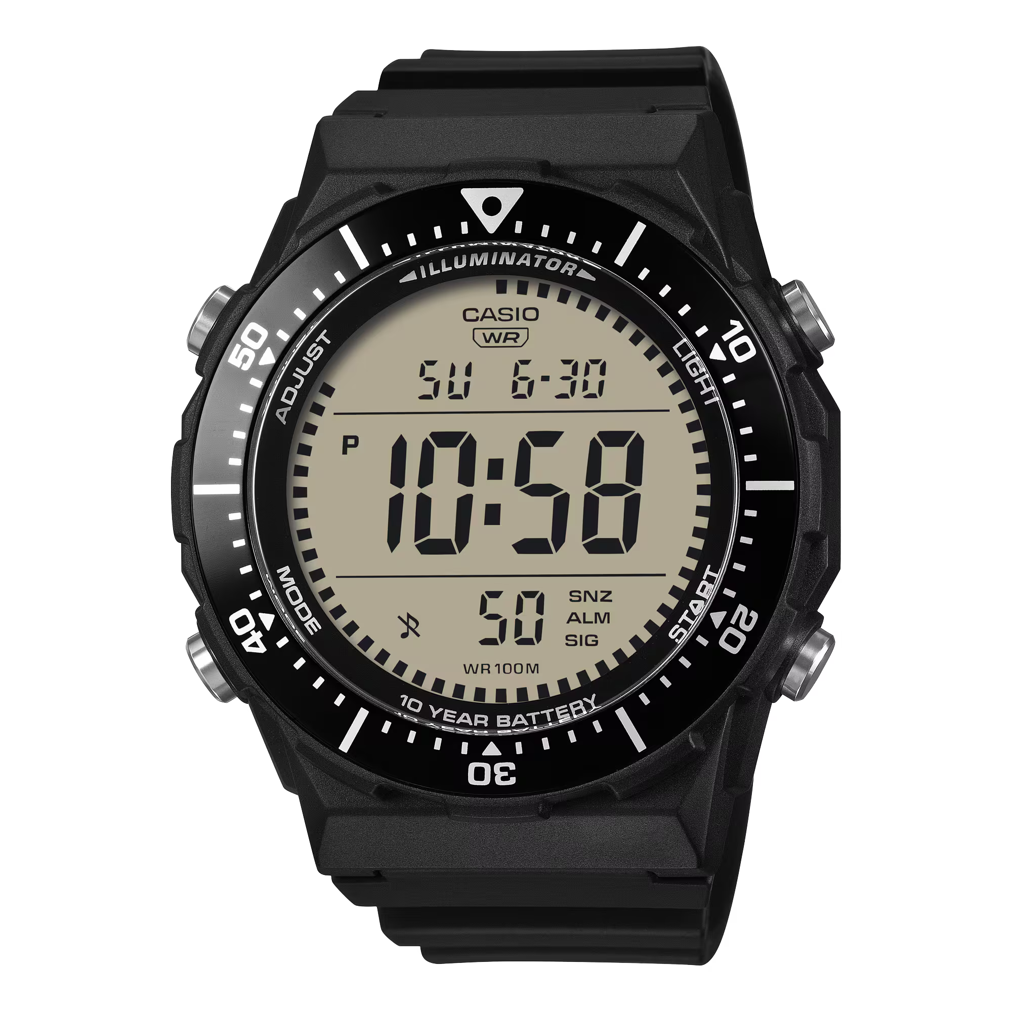 Reloj Casio AE-1700H-1AV Digital Negro Deportivo Resina 100M