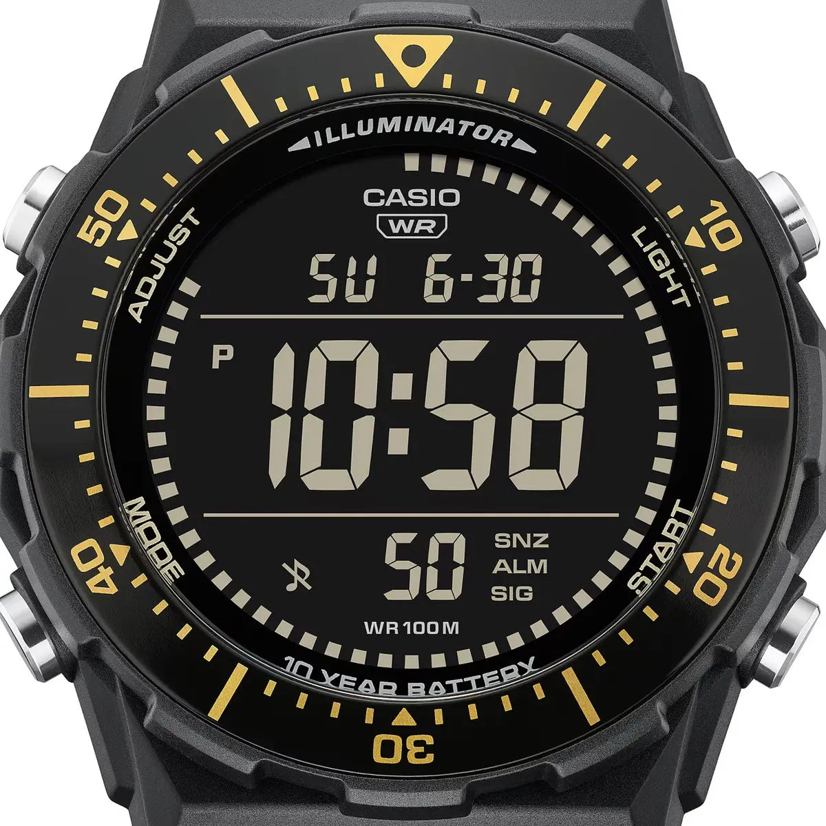 Reloj Casio AE-1700H-1BV Digital Negro Deportivo Resina 100M