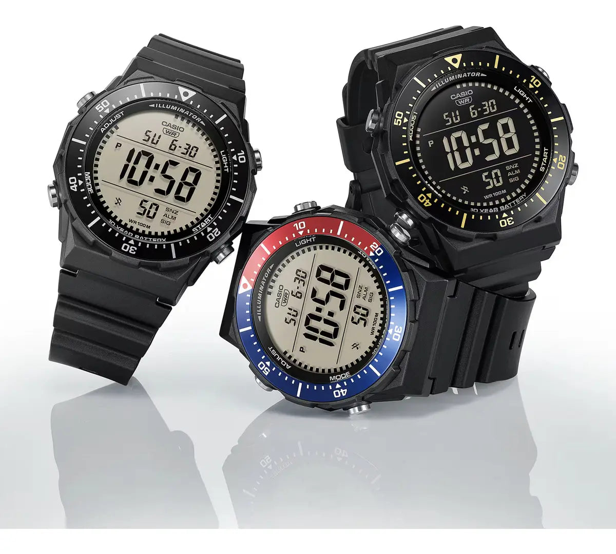 Reloj Casio AE-1700H-1BV Digital Negro Deportivo Resina 100M