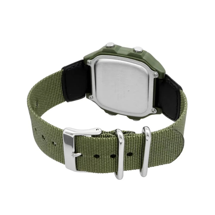 Reloj Casio AE-1200WHB-3BV World Time Verde Correa Textil 100M