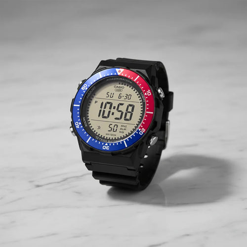 Reloj Casio AE-1700H-1A2V Digital Negro Detalles Azules 100M