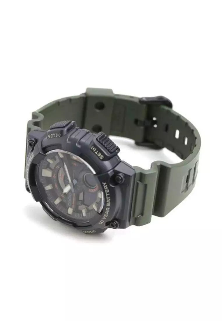 Reloj Casio AEQ-110W-3AV Verde Resina 100M