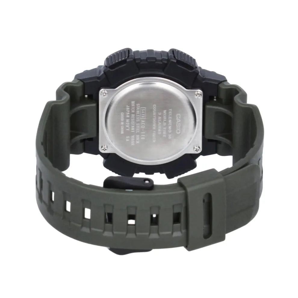 Reloj Casio AEQ-110W-3AV Verde Resina 100M