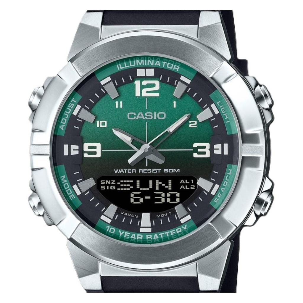Reloj Casio AMW-870A-3AV Ana-Digital Verde Militar 100M