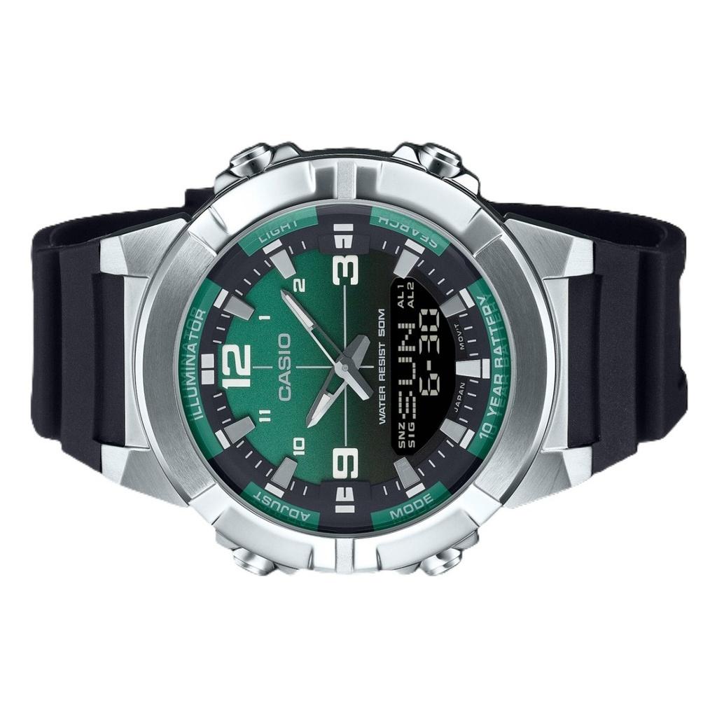 Reloj Casio AMW-870A-3AV Ana-Digital Verde Militar 100M