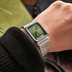 Reloj Casio AQ-230A-3AMQY Vintage Acero Inoxidable Oliva Analógico Digital