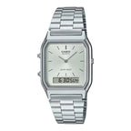 Reloj Casio Vintage AQ-230A-7AMQYDF Plateado Analógico Digital