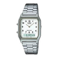 Reloj Casio Vintage AQ-230A-7BMQ Plateado Analógico Digital