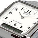 Reloj Casio Vintage AQ-230A-7BMQ Plateado Analógico Digital