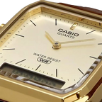 Reloj Casio AQ-230EGL-9ADF Dorado Cuero Water Resistant