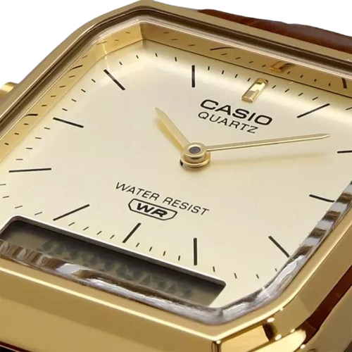 Reloj Casio AQ-230EGL-9ADF Dorado Cuero Water Resistant
