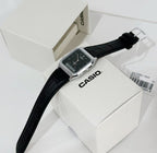 Reloj Casio AQ-230EL-1A Analógico Digital Correa de Cuero Negro Vintage