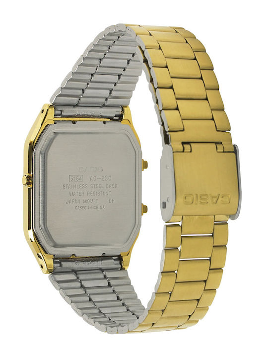 Reloj Casio AQ-230GA-9DM Dorado Vintage Ana-Digi
