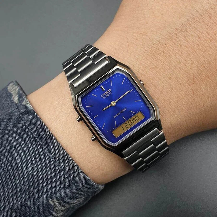 Reloj Casio AQ-230GG-2ADF Gris Acero Analógico Digital
