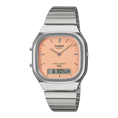 Reloj Casio Vintage AQ-240E-4ADF Naranja Analógico Digital