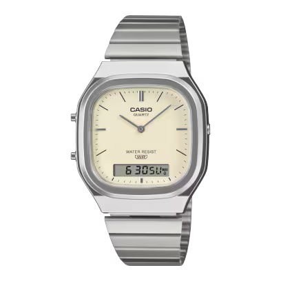 Reloj Casio Vintage AQ-240E-7A2DF Plateado Analógico Digital