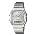 Reloj Casio AQ-240E-7ADF Plateado Analógico Digital Vintage Acero Inoxidable