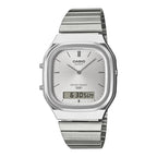 Reloj Casio AQ-240E-7ADF Plateado Analógico Digital Vintage Acero Inoxidable