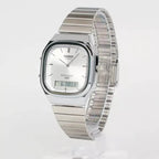Reloj Casio AQ-240E-7ADF Plateado Analógico Digital Vintage Acero Inoxidable