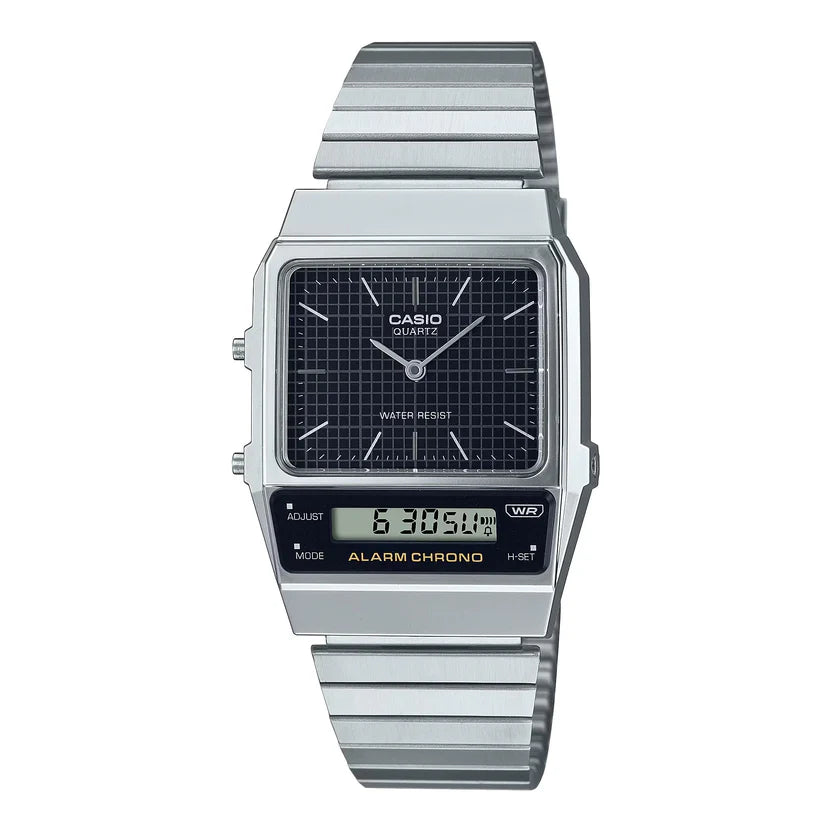 Reloj Casio AQ-800E-1ADF Negro Acero Vintage
