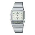 Reloj Casio AQ-800E-7A2DF Blanco Acero Vintage