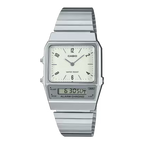 Reloj Casio AQ-800E-7A2DF Blanco Acero Vintage