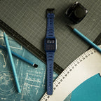 Reloj Casio CA-53WF-2BDF Azul Resina Calculadora Vintage