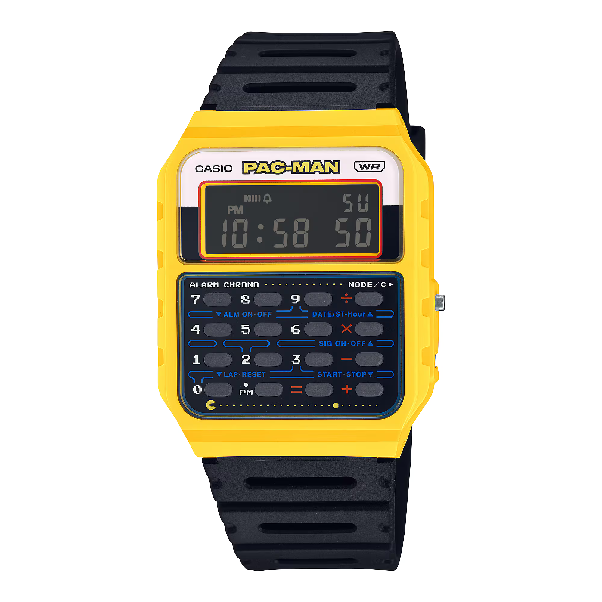 Reloj Casio CA-53WPC-1B PAC-MAN Edición Especial Calculadora