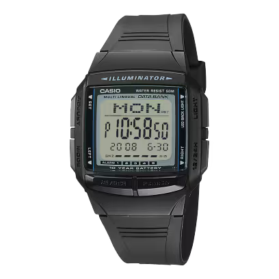 Reloj Casio DB-36-1AV Databank Digital Negro