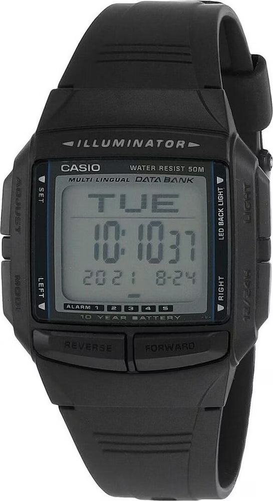 Reloj Casio DB-36-1AV Databank Digital Negro