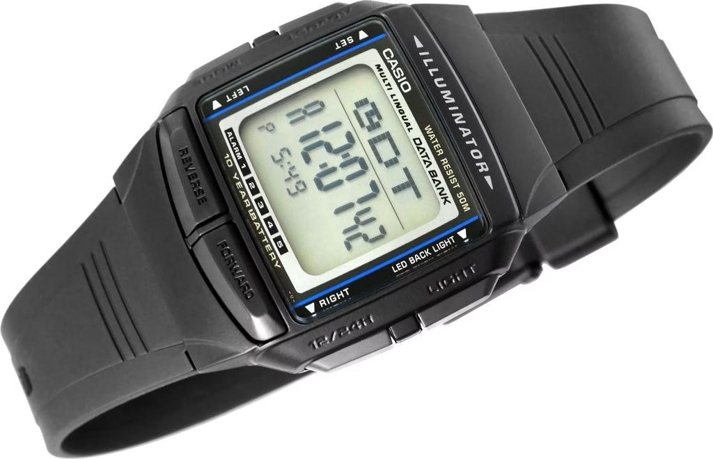 Reloj Casio DB-36-1AV Databank Digital Negro