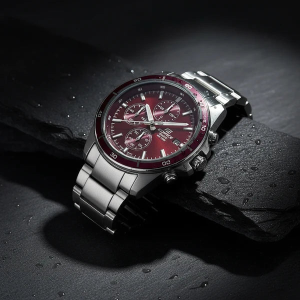 Reloj Casio Edifice EFR-526D-5CVUDF Marrón Rojizo Cronógrafo 100M