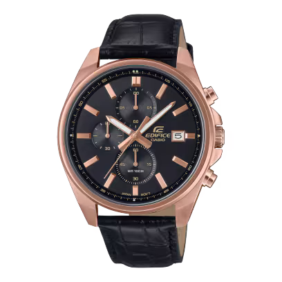 Reloj Casio Edifice EFV-610ECL-1AUDF Negro Cuero 100M