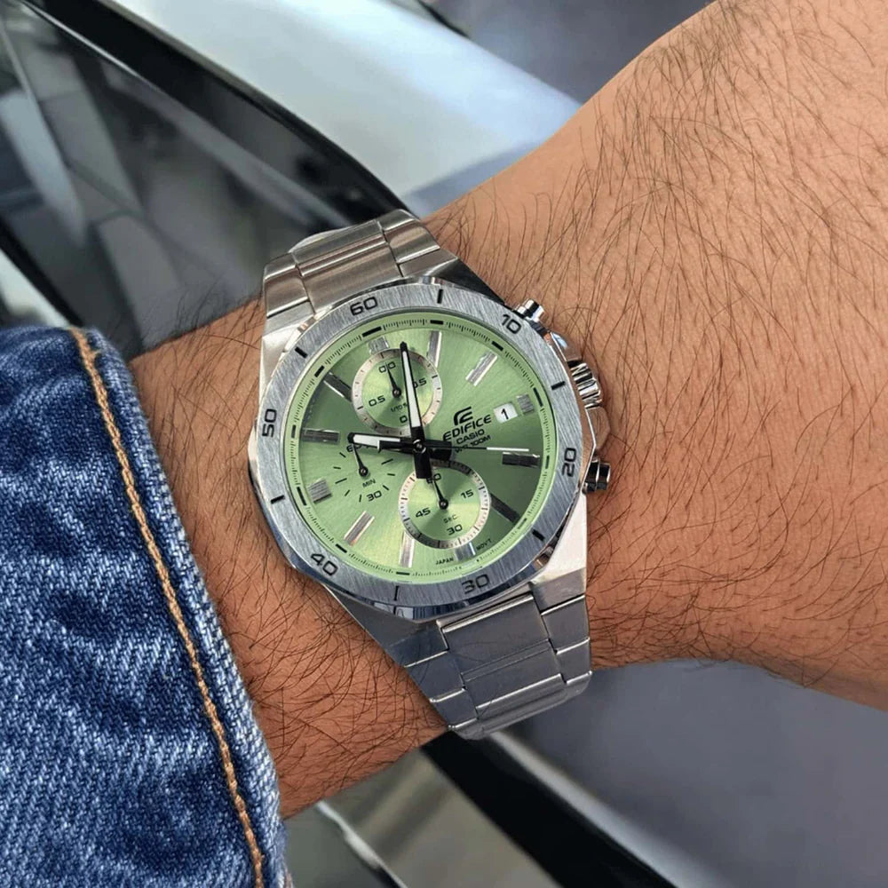 Reloj Casio Edifice EFV-640D-3AVUDF Verde Acero 100M