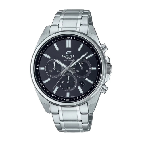 Reloj Casio EDIFICE EFV-650D-1AV Acero Inoxidable Esfera Negra 100M