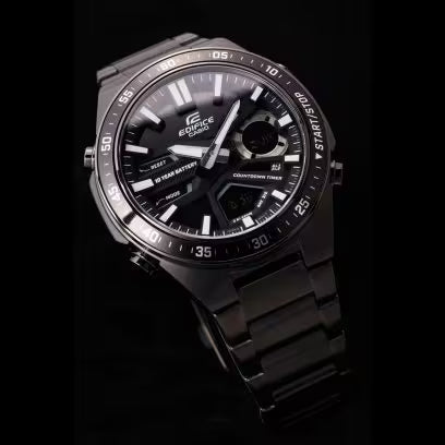 Reloj Casio EDIFICE EFV-C110DC-1A Negro Analógico Digital Acero 100M