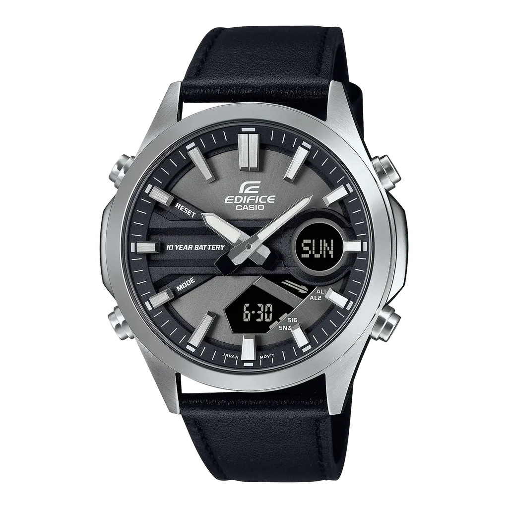 Reloj Casio Edifice EFV-C120L-8ADF Gris Cuero 100M