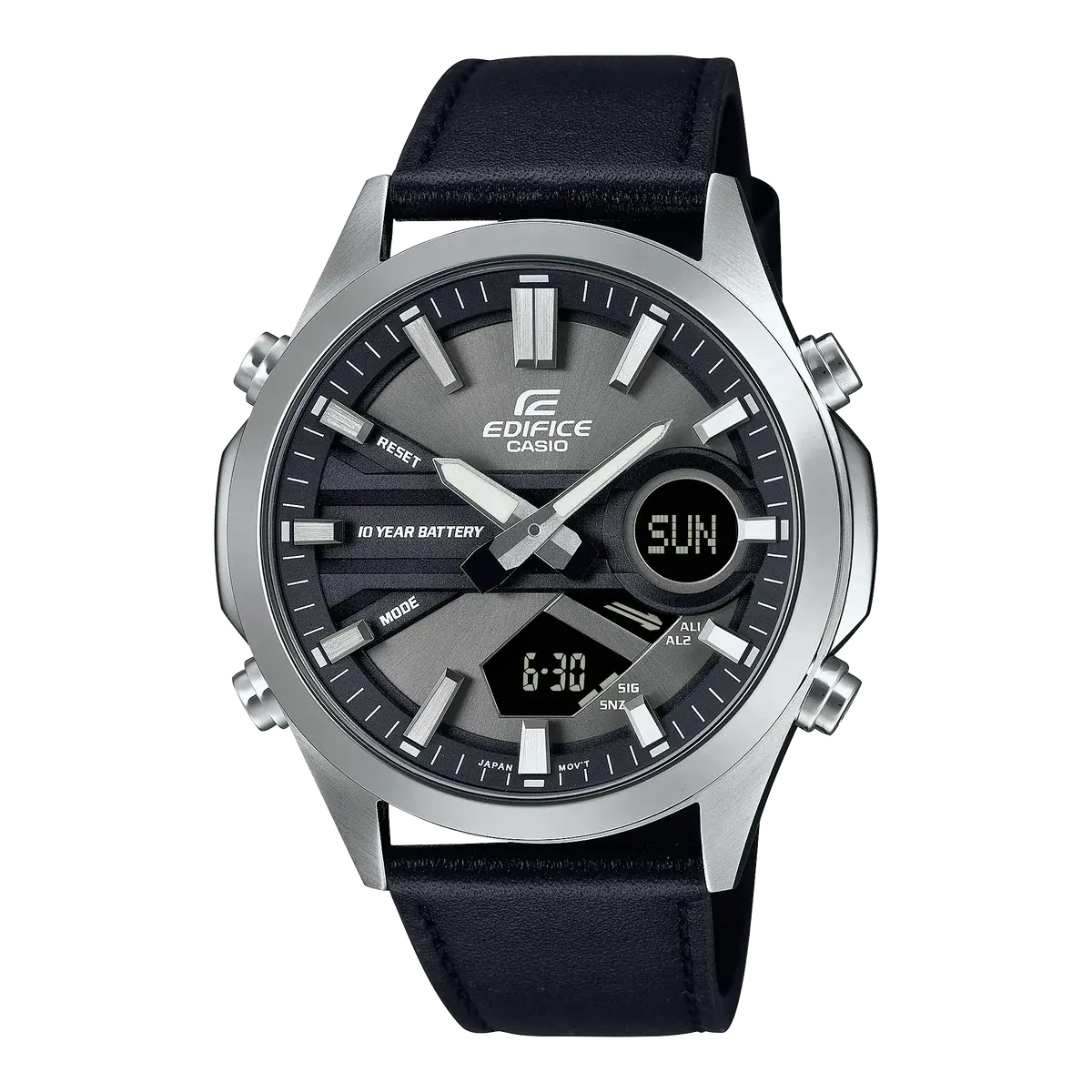 Reloj Casio Edifice EFV-C120L-8ADF Gris Cuero 100M