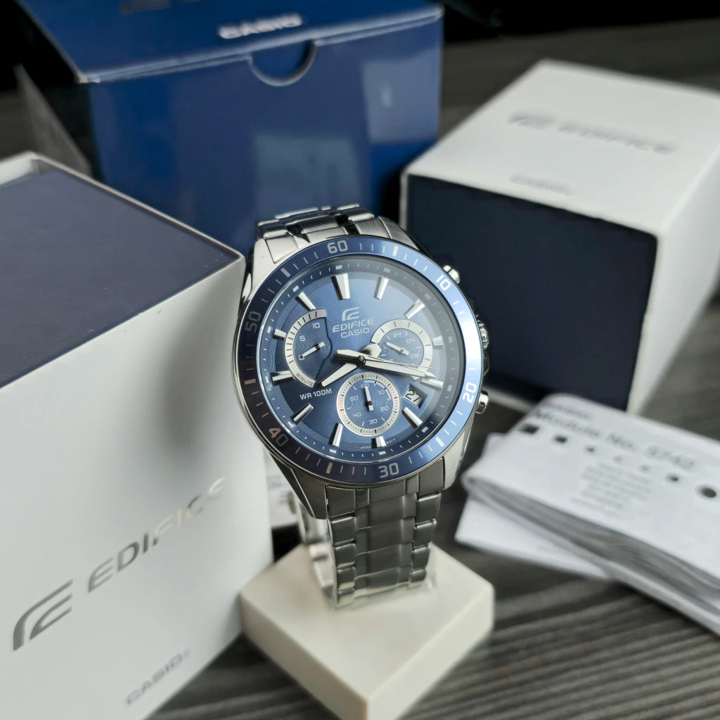 Reloj Casio EDIFICE EFR-552D-2AV Azul Acero Cronógrafo
