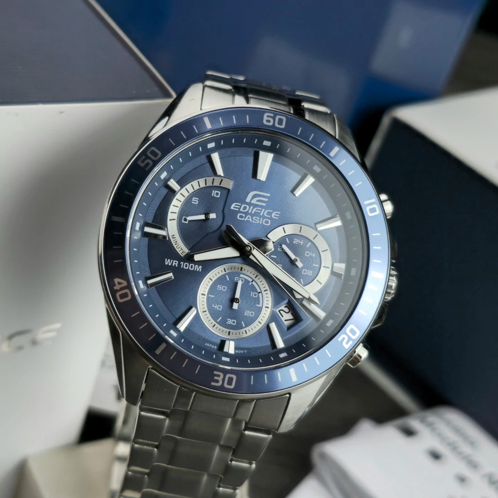 Reloj Casio EDIFICE EFR-552D-2AV Azul Acero Cronógrafo