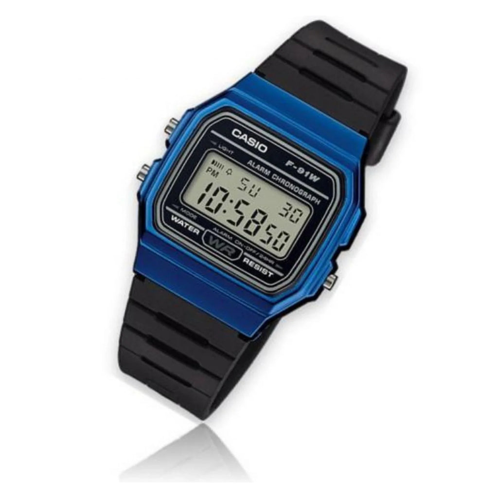 Reloj Casio F-91WM-2A Azul Retro Digital