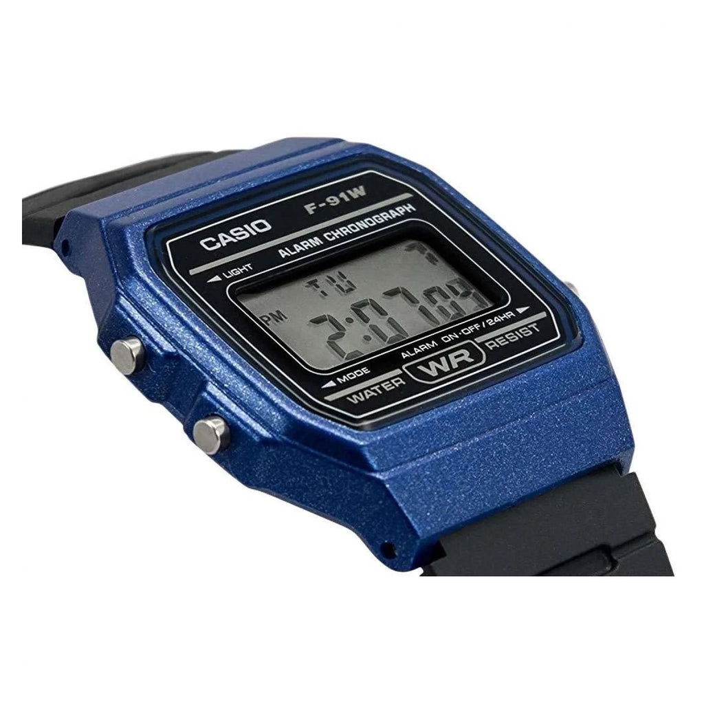 Reloj Casio F-91WM-2A Azul Retro Digital