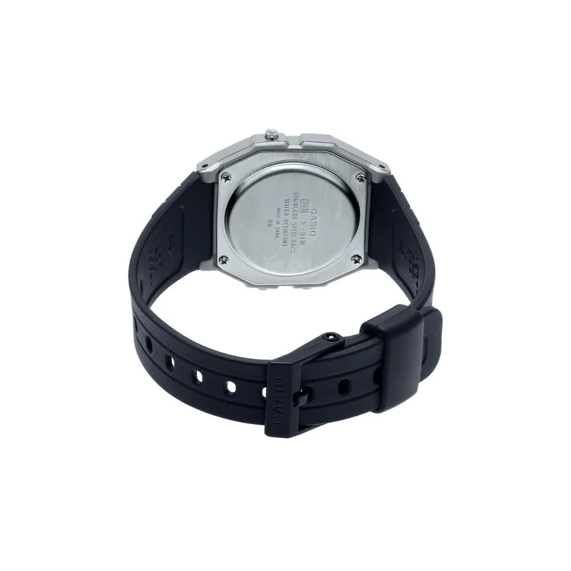 Reloj Casio F-91WM-7AD Plateado Negro Retro Digital