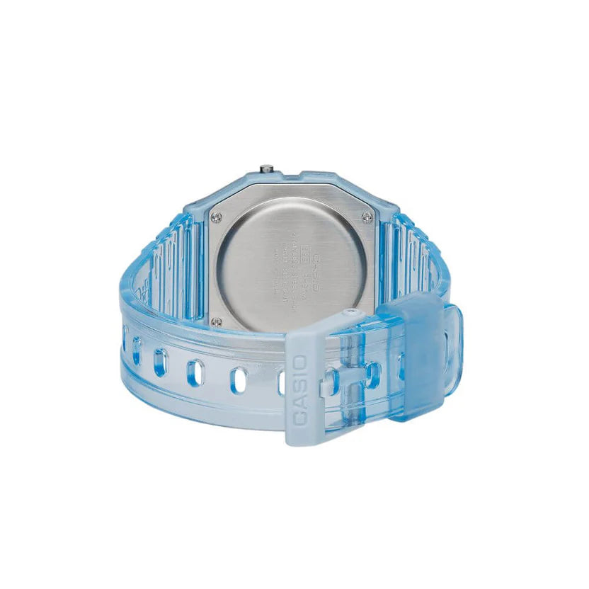 Reloj Casio F-91WS-2DF Digital Azul Translúcido Retro Resina