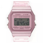 Reloj Casio F-91WS-4 Rosa Transparente Digital