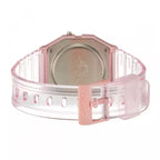 Reloj Casio F-91WS-4 Rosa Transparente Digital