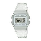 Reloj Casio F-91WS-7DF Digital Blanco Translúcido Retro Resina