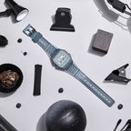 Reloj Casio F-91WS-8DF Digital Gris Translúcido Retro Resina