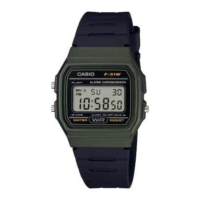 Reloj Casio F-91WM-3A Digital Verde Militar Resina