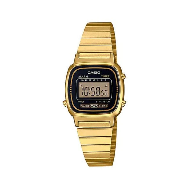 Reloj Casio Vintage LA670WGA-1DF Dorado Digital para Dama